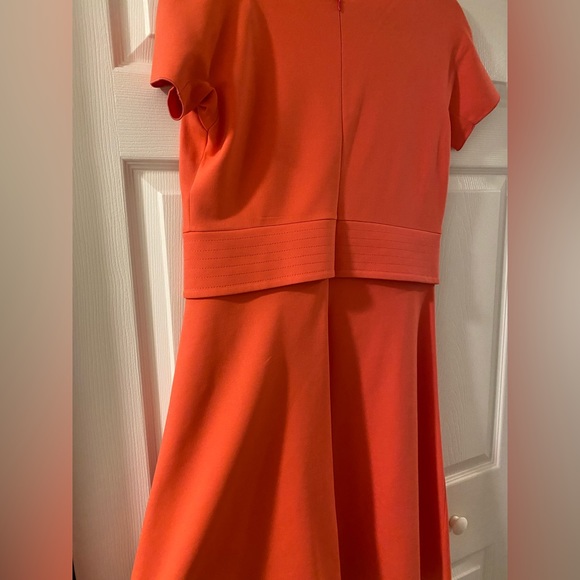 Armani Collezioni Light Orange Tea Length Dress - Picture 4 of 8